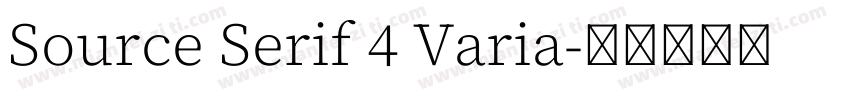 Source Serif 4 Varia字体转换